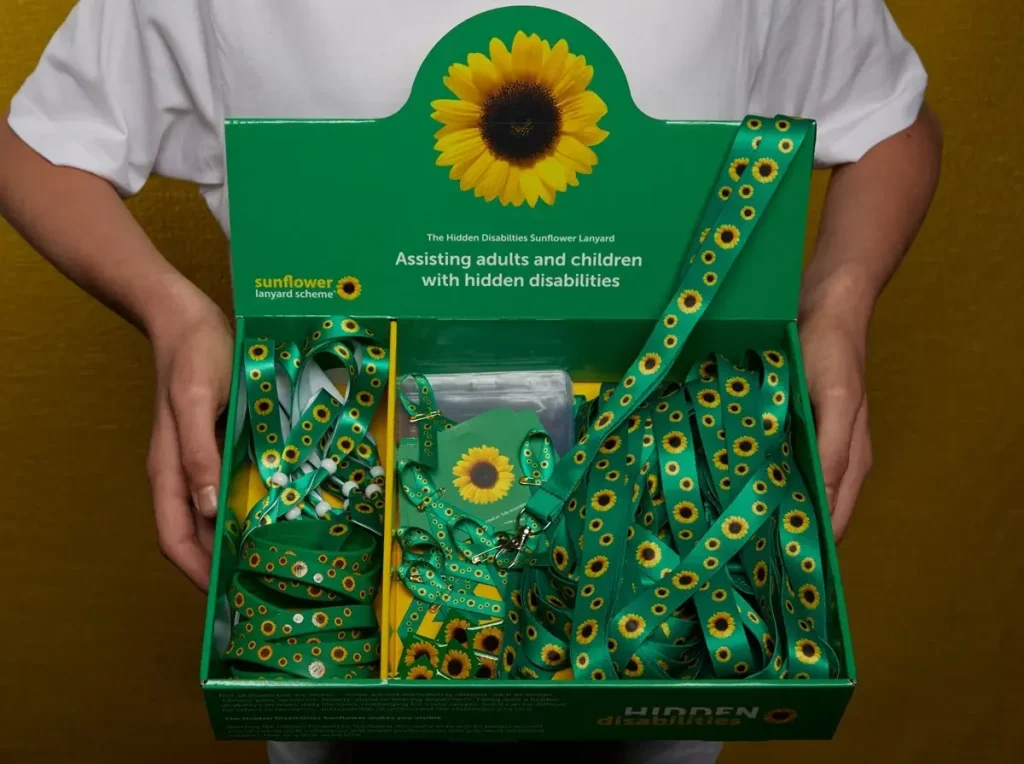 De officiële keycord die op advies van Onbeperkt 073 dit jaar voor 3FM Serious Request gebruikt wordt voor mensen met een (onzichtbare) beperking