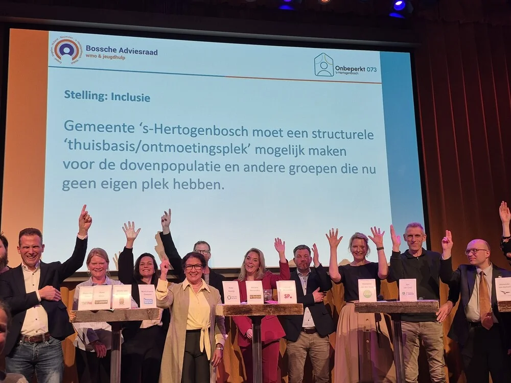 Politici, inwoners en ervaringsdeskundigen gingen op 2 maart in debat over inclusie en toegankelijkheid in Den Bosch. Het debat in de Verkadefabriek trok veel belangstelling
